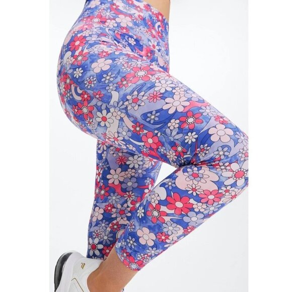 Fabletics Pants - NWT Fabletics Ultra High-Waisted PureLuxe 7/8 Legging Retro Y2K Floral size XXL
